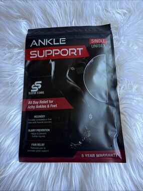 ANKLE SUPPORT Sleeve Stars - Black & Red Packaging Single Unisex